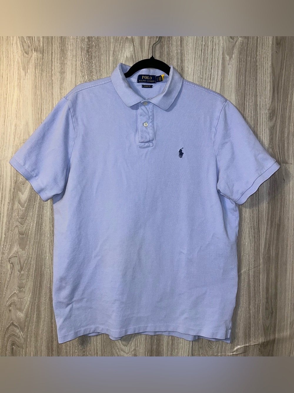 Polo by Ralph Lauren Light Blue Short-Sleeve Classic Fit Polo Large